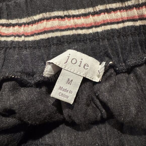 Joie Womens Jumpsuit Briselle Linen Boho Minimalist Coastal Pockets Black Medium - Picture 2 of 4